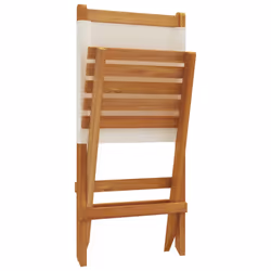 VidaXL 3214639 outdoor chair Terrace Padded seat Acacia wood, Polyester Cream, White - Additional view 8
