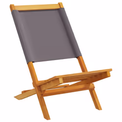 VidaXL 3214642 outdoor chair Terrace Padded seat Acacia wood, Polyester Anthracite