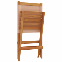 VidaXL 3214643 outdoor chair Terrace Padded seat Acacia wood, Polyester Taupe - Additional view 8