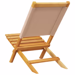 VidaXL 3214644 outdoor chair Terrace Padded seat Acacia wood, Polyester Taupe - Additional view 7