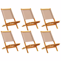 VidaXL 3214645, Terrace, Padded seat, Acacia wood, Polyester, Taupe, 110 kg, 410 mm