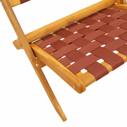 VidaXL 3214220 outdoor chair Terrace Acacia wood Brown, Red - Additional view 5