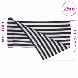 ) vidaXL Privacy Net HDPE 195 g/mÂ² Balcony Privacy Screen Protective Screen - anthracite and white, 1.5 x 25 m (75 g - Additional view 7