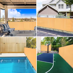 ) vidaXL Privacy Net HDPE 195 g/mÂ² Balcony Privacy Screen Protective Screen - sand, 1.5 x 10 m (150 g - Additional view 6
