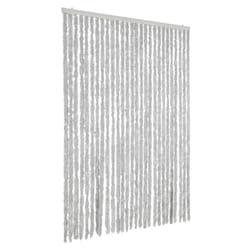 vidaXL Fly Curtain Door Curtain Fly Screen Fly Blind Insect Curtain Chenille - grey, 118 x 220 cm