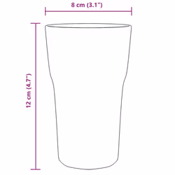 vidaXL Beer Glasses Cocktail Juice Tumblers Drinks Beer Mugs 6 pcs 295 ml