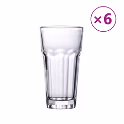 vidaXL Beer Glasses Cocktail Juice Tumblers Drinks Beer Mugs 6 pcs 310 ml