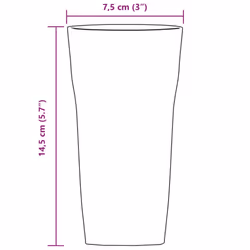 vidaXL Beer Glasses Cocktail Juice Tumblers Drinks Beer Mugs 6 pcs 310 ml