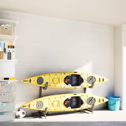 vidaXL Kayak Storage Rack for 2 Kayak Wall Mounted Canoe Storage HangerÃÂ Steel