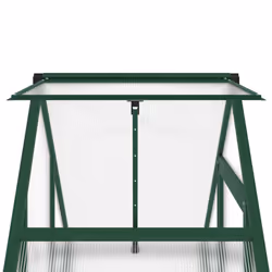 vidaXL Greenhouse with Base Frame Garden Walk in Plant Grow House Aluminium - green, 169 x 58 x 195 cm - Additional view 8