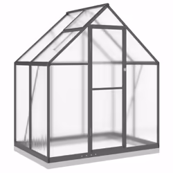 vidaXL Greenhouse with Base Frame Walk in Grow House Anthracite Aluminium