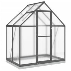 vidaXL Greenhouse with Base Frame Walk in Grow House Anthracite Aluminium
