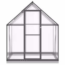 vidaXL Greenhouse with Base Frame Walk in Grow House Anthracite Aluminium