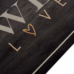 vidaXL Kitchen Rug Anti Fatigue Mat Runner Rug Washable Floor Carpet Velvet - coffee text, 60 x 180 cm - Additional view 2