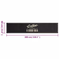 vidaXL Kitchen Rug Anti Fatigue Mat Runner Rug Washable Floor Carpet Velvet - text, 60 x 300 cm - Additional view 3