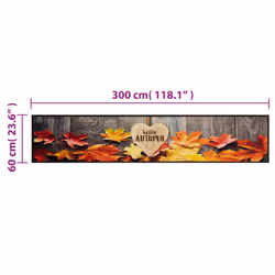 vidaXL Kitchen Rug Anti Fatigue Mat Runner Rug Washable Floor Carpet Velvet - autumn, 60 x 300 cm - Additional view 3
