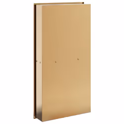 vidaXL Shower Niche Wall Recessed Shower Shelf Matt White Stainless Steel - gold - Additional view 5