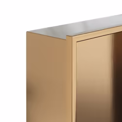 vidaXL Shower Niche Wall Recessed Shower Shelf Matt White Stainless Steel - gold - Additional view 6
