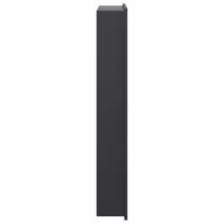 vidaXL Shower Niche Wall Recessed Shower Shelf Matt White Stainless Steel - black - Additional view 4