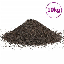 vidaXL Basalt Gravel Aquarium Gravel Chippings Stones Aquarium Sand Black - 10 kg, 1-3 mm
