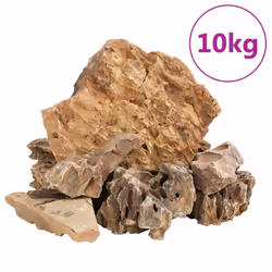 ) vidaXL Dragon Stones Natural Rock Dragon Rock Aquarium Stone Dragon Rocks - brown, 5-30 cm (10 kg