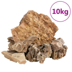 ) vidaXL Dragon Stones Natural Rock Dragon Rock Aquarium Stone Dragon Rocks - brown, 5-30 cm (10 kg
