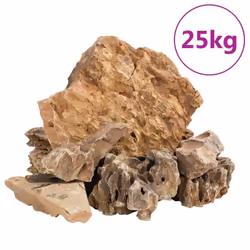 ) vidaXL Dragon Stones Natural Rock Dragon Rock Aquarium Stone Dragon Rocks - brown, 5-30 cm (25 kg