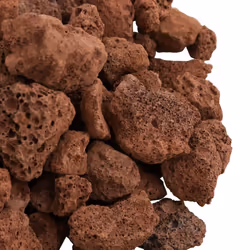 ) vidaXL Volcanic Rocks Lava Accent Rocks Aquarium Volcanic Lava Stones Beads - red, 1-2 cm (10 kg