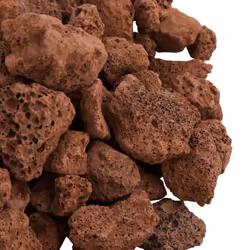 ) vidaXL Volcanic Rocks Lava Accent Rocks Aquarium Volcanic Lava Stones Beads - red, 1-2 cm (25 kg