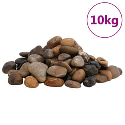 ) vidaXL Polished Pebbles Landscaping Stones Decorative River Rocks Mixed Colour - 2-5 cm (10 kg