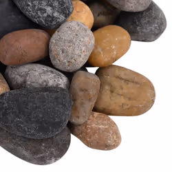 vidaXL Polished Pebbles Vase Decorative Stones River Rocks 10 kg Mixed Colour