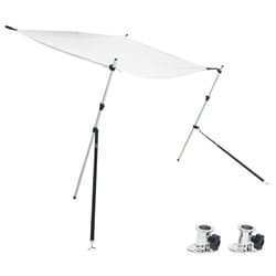 vidaXL T-Top Shade Extension Set T-Top Bow Shade Boat Bow Area Sun Shade White