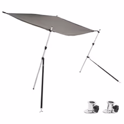 vidaXL T-Top Shade Extension Set T-Top Bow Shade Sun Shade Anthracite Grey