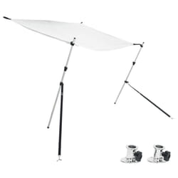 vidaXL T-Top Shade Extension Set T-Top Bow Shade Boat Bow Area Sun Shade White