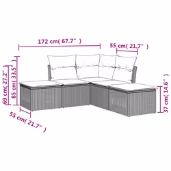 VidaXL 3217723 outdoor furniture set