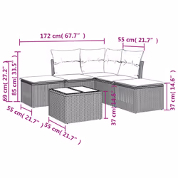 VidaXL 3217725 outdoor furniture set