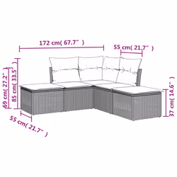 VidaXL 3217733 outdoor furniture set