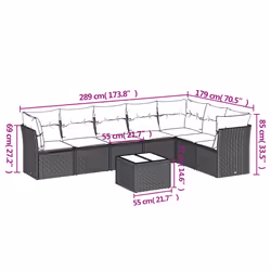 VidaXL 3217735 outdoor furniture set