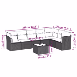 VidaXL 3217736 outdoor furniture set