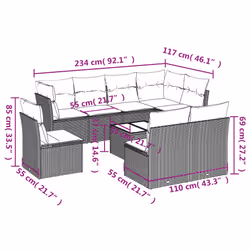 VidaXL 3217755 outdoor furniture set