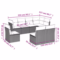 VidaXL 3217763 outdoor furniture set