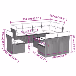 VidaXL 3217765 outdoor furniture set