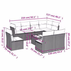 VidaXL 3217766 outdoor furniture set
