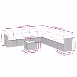 VidaXL 3217775 outdoor furniture set