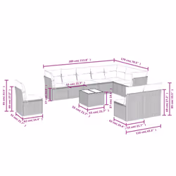 VidaXL 3217800 outdoor furniture set