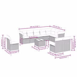 VidaXL 3217808 outdoor furniture set
