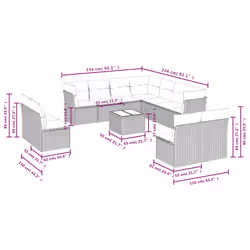 VidaXL 3217815 outdoor furniture set
