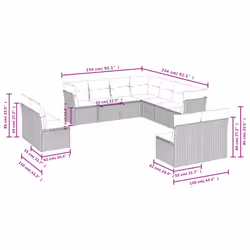 VidaXL 3217818 outdoor furniture set
