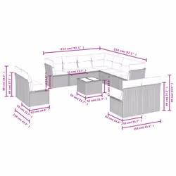 VidaXL 3217828 outdoor furniture set
