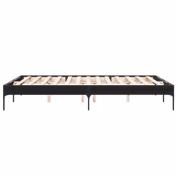 vidaXL Bed Frame Home Bed Base Mattress Foundation Engineered Wood and Metal - 140 x 200 cm/ 30 cm - Additional view 4